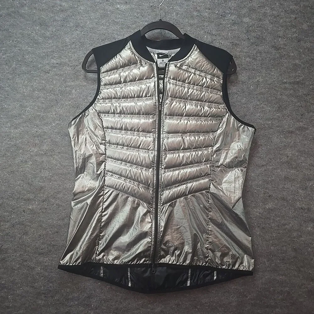 Nike Aeroloft 800 Reflective Packable Running Gilet Vest Sz XL (604870 017)